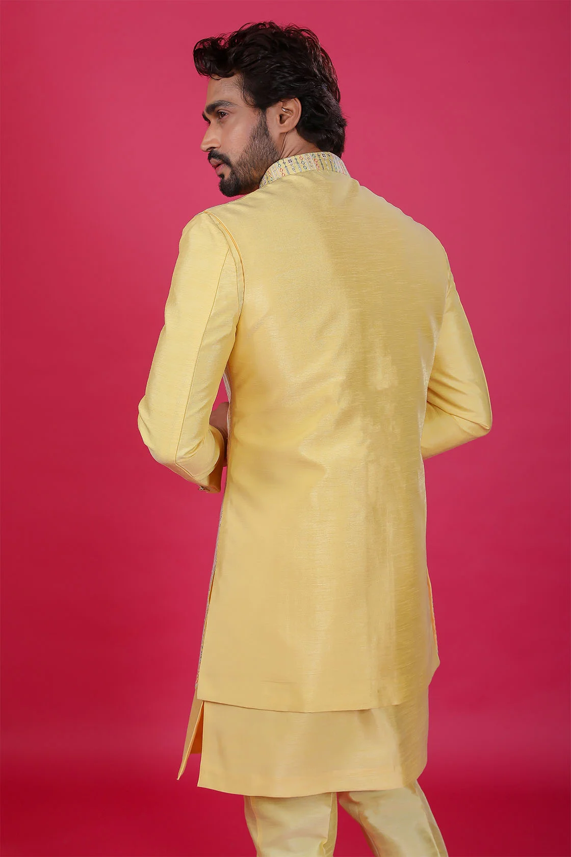 Buy tippy top Boys Yellow Kurta Pyjama Jacket Set | Kids Ethnic Wear |  Cotton | Hand Block | Full Sleeve (1 to 10 Years) (8-10 Years) at Amazon.in