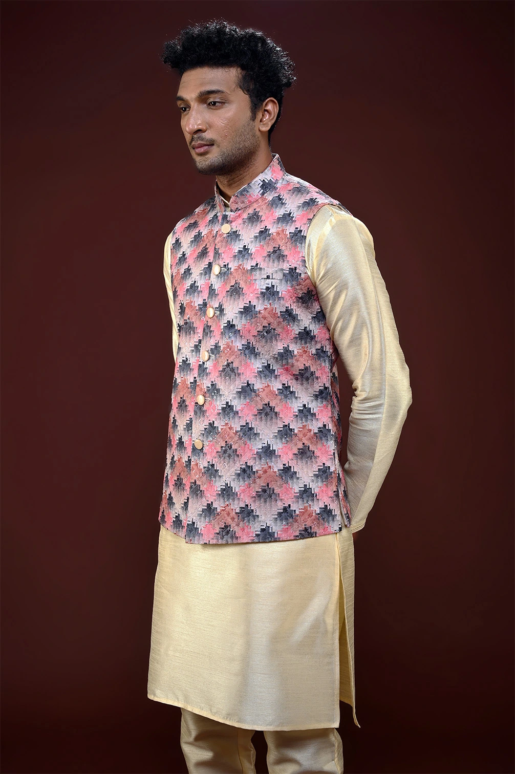 Buy Green Silk Cotton Notched Lapel Blazer For Men by Mayank Modi - Men  Online at Aza Fashions.